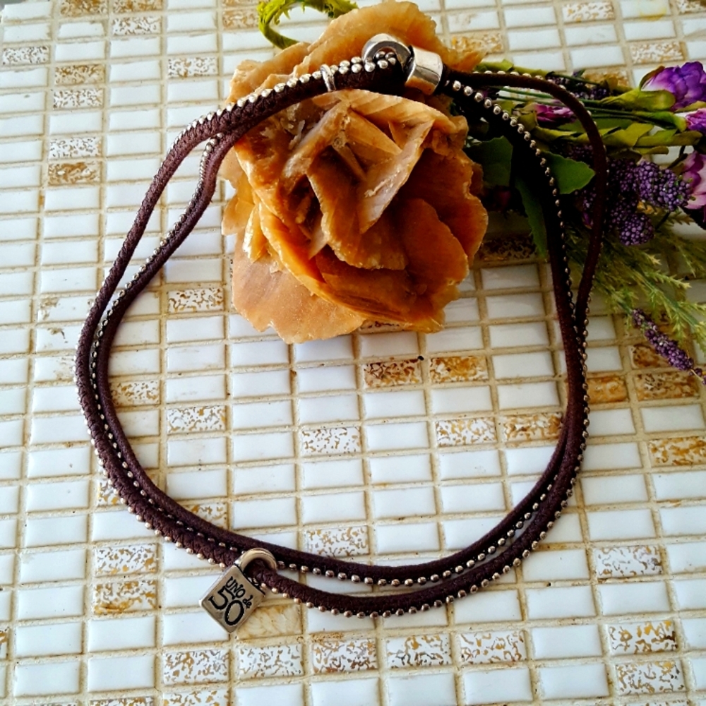 🌙Uno de 50 Leather Necklace